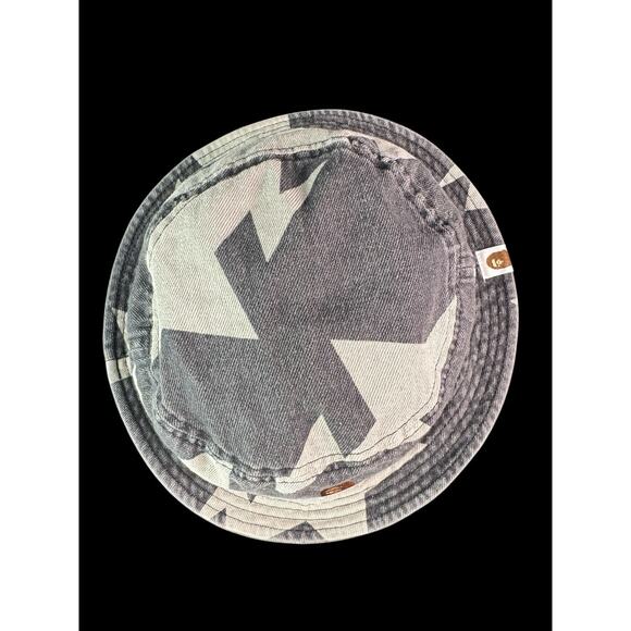 A Bathing Ape STAR PATTERN DENIM BUCKET HAT BAPE Size Medium - Picture 6 of 9